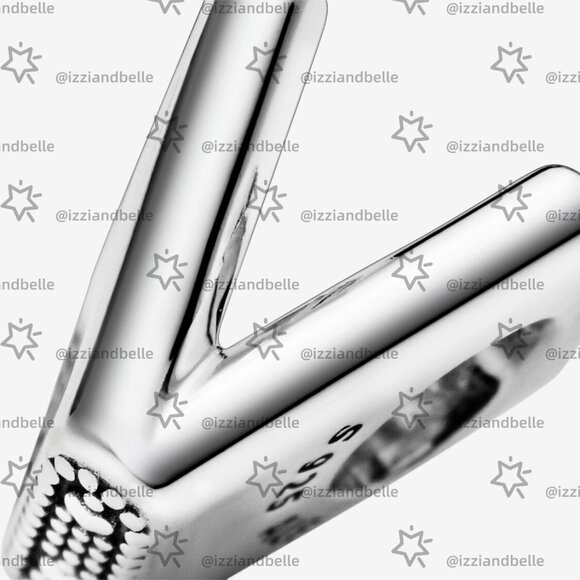 Pandora Letter V Alphabet Charm - Picture 3 of 6